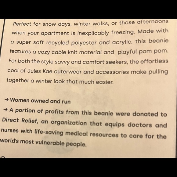 NWT Beanie - Picture 3 of 3